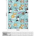 thumbnail image 3 of Corgi Dog Blanket for Boys Girls, Corgi Dog Lovers Gifts, Fleece Corgi Dog Throw Blanket for Kids Adults,Super Soft Warm Blanket Lightweight Flannel Blankets for Bed Couch 80"x60", 3 of 6