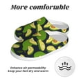 thumbnail image 6 of Lsque Fresh Avocado Pattern Womens Comfort Cotton on Scuff With Memory Foam and Anti-skid Sole Slipper-42/43, 6 of 7