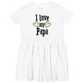 thumbnail image 3 of Inktastic I Love My Papa Hearts Girls Toddler Dress, 3 of 5