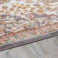 thumbnail image 5 of Hauteloom Oark Oriental Bohemian Living Room Bedroom Area Rug - Boho Vintage Distressed Carpet - Medallion - Soft Color Carpet - Pink, Beige, Orange - 7'10" x 10'3", 5 of 13