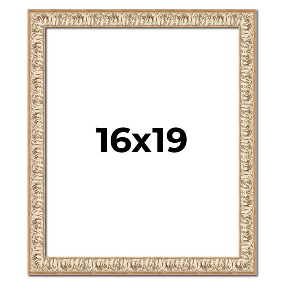 16x19 Frame White Real Wood Picture Frame Width 1.5 inches | Interior Frame Depth 0.5 inches |