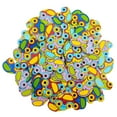 thumbnail image 3 of 50 Pieces Wood Buttons Cartoon Transportation Painting Fasteners Car Scrapbooking Colorful Cute Button Embellishments for Sewing Accessories, 3 of 5