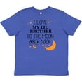 thumbnail image 3 of Inktastic I Love My Lil Brother to the Moon and Back Youth T-Shirt, 3 of 5