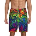 thumbnail image 1 of Fotbe Pride Rainbow Pantalones Cortos de Pijama para Hombre, Ropa de Dormir, Pantalones de Pijama Cortos para Hombre-Medium, 1 of 6