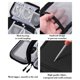 thumbnail image 4 of Bolsa de almacenamiento para accesorios digitales | Organizador electrónico multicapa para baterías externas, cables USB y auriculares | Estuche de viaje para cables con acolchado protector, 4 of 6