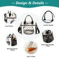 thumbnail image 3 of FORMRS Insulated Lunch Bag Unisex Large Capacity with Shoulder Strap, Black Cute Cat, 3 of 6