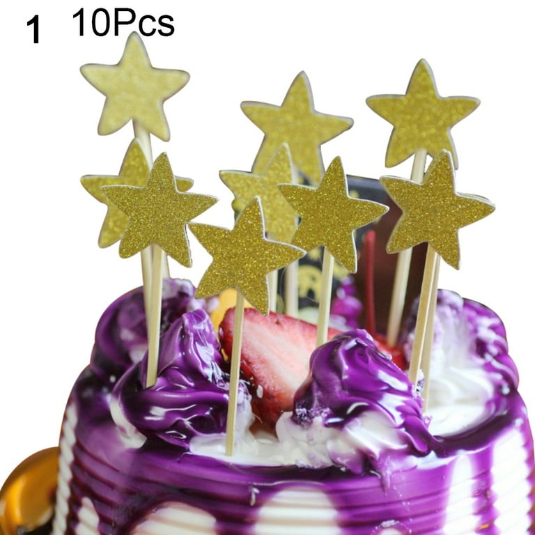 Celebrate It Glitter Happy Birthday Cake Topper - Multicolor - Each