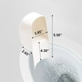 thumbnail image 3 of HXRH 1 Pcs Plastic Toilet Splash Guard,Portable Restroom Pee Guard for Directs Urine Home Care Disability Elevated and Boys Potty Training,Fits Most Toilet Seats (White), 3 of 8