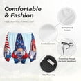 thumbnail image 4 of Bixox Women's Cute Gnomes in USA1 pattern 2 in 1 Running Shorts - Lightweight Athletic Workout Gym Yoga Shorts Liner with Pockets - Large, 4 of 7