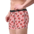 thumbnail image 3 of Kdxio Men's Boxer Briefs with Strawberries Print - Comfortable and Breathable Underwear for Everyday Wear, 3 of 7