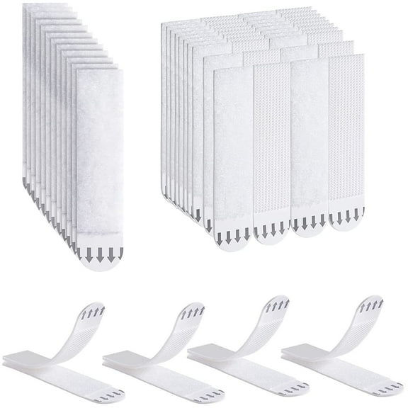 Picture Hanging Strips, 36 Pairs (72 Strips) Picture Hanging Tab Without Drilling Strips, Heavy Duty Adhesive Strips For Cardres, Potters And Decoration Without Damaging (Medium)