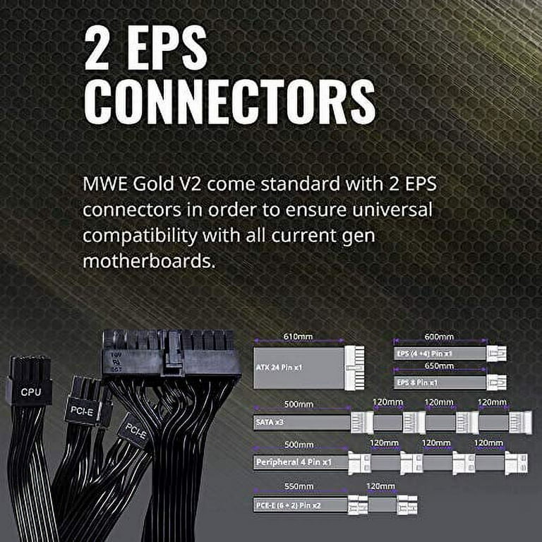 Cooler Master MWE 750 Gold V2 750W 80 Plus Full Modular PC Power