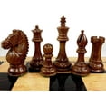 thumbnail image 4 of 4" Staunton Wood BRIDLED Knight Chess Set Tray Storage Box + Walnut Color Board, 4 of 9