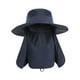 thumbnail image 4 of Sombrero plegable para el sol al aire libre, sombrero de pescador portátil para acampar, escalar y viajar. Azul marino, 4 of 9