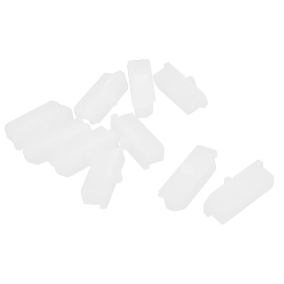10 Pcs White Silicone Anti Dust Cover Cap Protector for Display Port