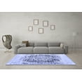 thumbnail image 3 of Ahgly Company Indoor Square Oriental Blue Industrial Area Rugs, 6' Square, 3 of 4