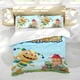 thumbnail image 5 of Henry Hugglemonster Conjunto de sábanas temático, trío de piezas, cómodo y amigable con la piel, diseño único, regalo de decoración para el hogar para familiares, amigos y fans,140cm *210cm, 5 of 6
