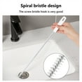 thumbnail image 4 of Kafsov Pipe Dredging Tool, Sewer, Hair Clog Remover, Bathroom Sink, Shower Drain Cleaner Brush white, 4 of 6
