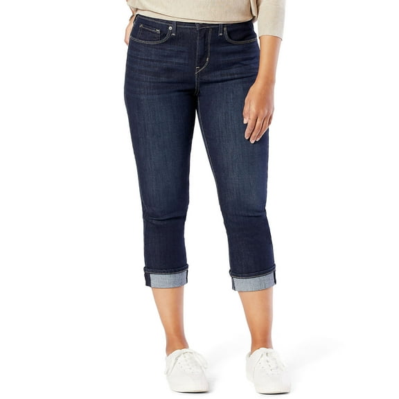 Signature by Levi Strauss & Co. Women's Mid Rise Capri Jeans