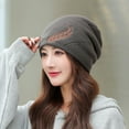 thumbnail image 3 of Dengjunhu Beanie Hat for Men Women Warm Winter Knit Cuffed Beanie Soft Warm Ski Hats Unisex, 3 of 3