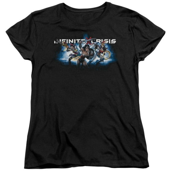 Infinite Crisis Ic Blue S/S Women's T-Shirt Black