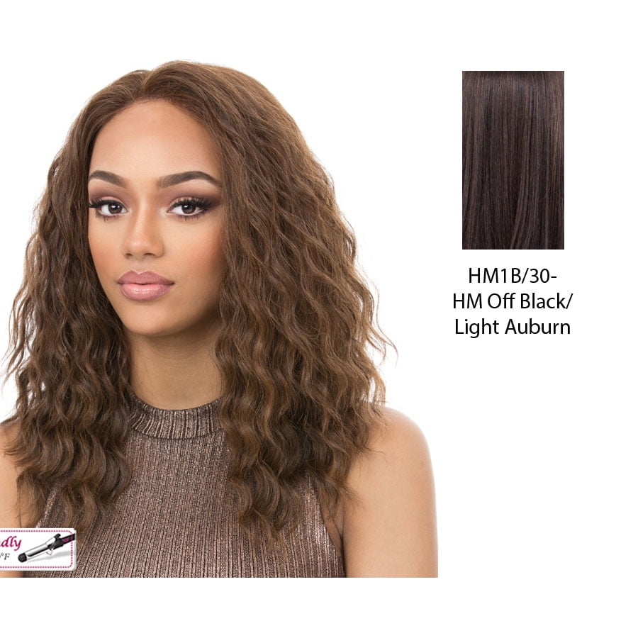 Synthetic Hair Lace Front Full Lace Wig_ Sun,Highlight Mix Off Black + Light Auburn Synthetic Hair Lace Front Full Lace Wig_ Sun,Highlight Mix Off Black + Light Auburn