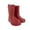 Red, variant on Toddler Rain Boots Boys Girls Easy On Cute Lightweight Rainy Day Short RainBoots Kids Water Shoes Red 3.5 Years-4 Years