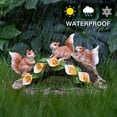 thumbnail image 4 of Solar Squirrel Garden Statue Figurines with LED Light Outdoor Sculptures for Patio, Lawn, Yard, Porch Weatherproof Light, 4 of 8