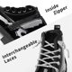 thumbnail image 5 of Botas DREAM PAIRS de combate con glitter para niñas talla 12 negras, 5 of 7