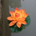 thumbnail image 1 of Artificial Lotus Flower Fake Floating Water Lily Garden Pond Fish Tank Decor, 1 of 7