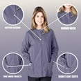 thumbnail image 4 of Women's Warm Up Medical Scrub Jacket (Charcoal, X-Large), 4 of 7