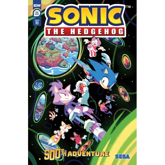 IDW Publishing Sonic The Hedgehog's 900th Adventure #1 (1:10 Fourdraine Incentive)