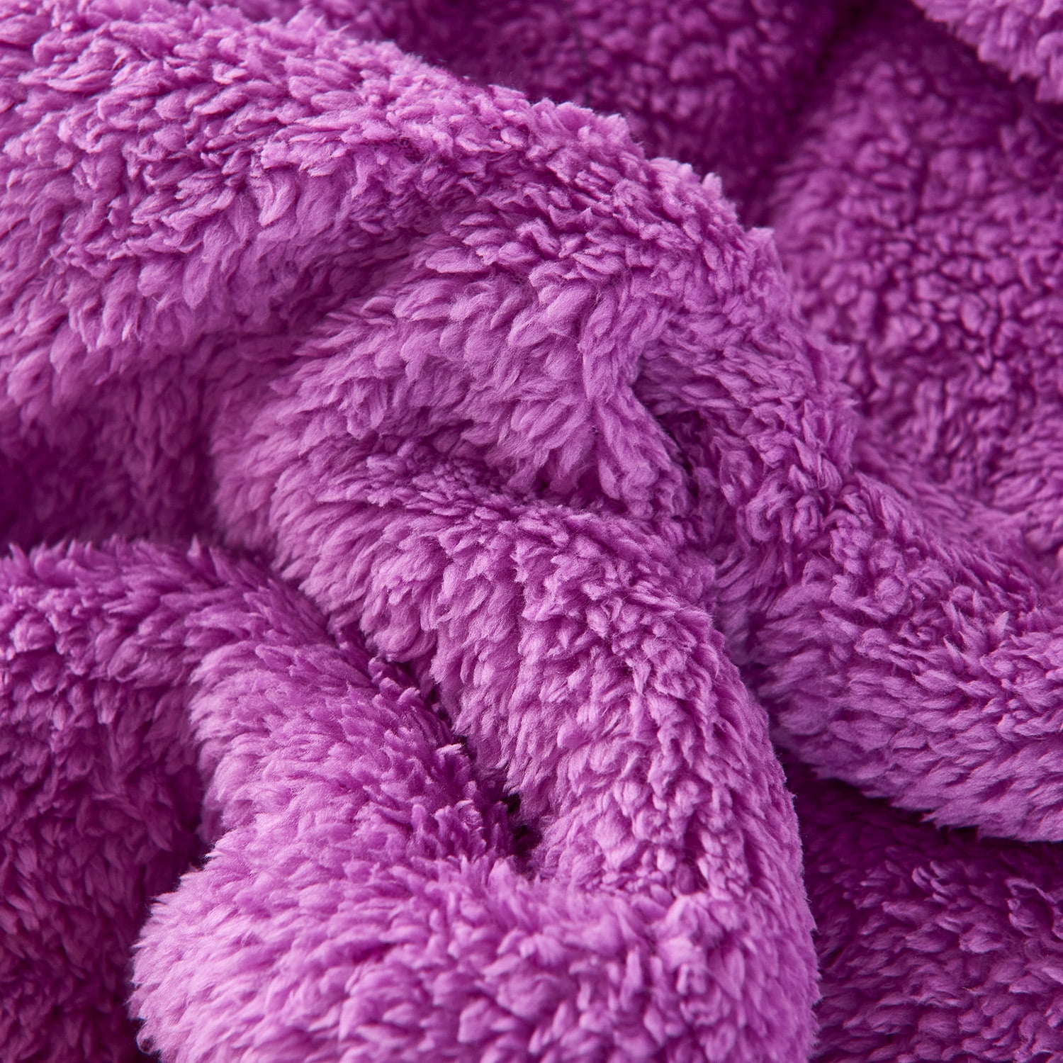 JML Plush Sherpa Bed Blanket, Fluffy & Soft, Reversible, Thick, King 79"x91",Orange Yellow purple