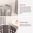 thumbnail image 7 of Stainless Steel Drying Rack for Fork Spoon Chopstick,Storage Cylinder, Tableware Drainer Storage Rack Kitchen Accessories Organizer, 7 of 7