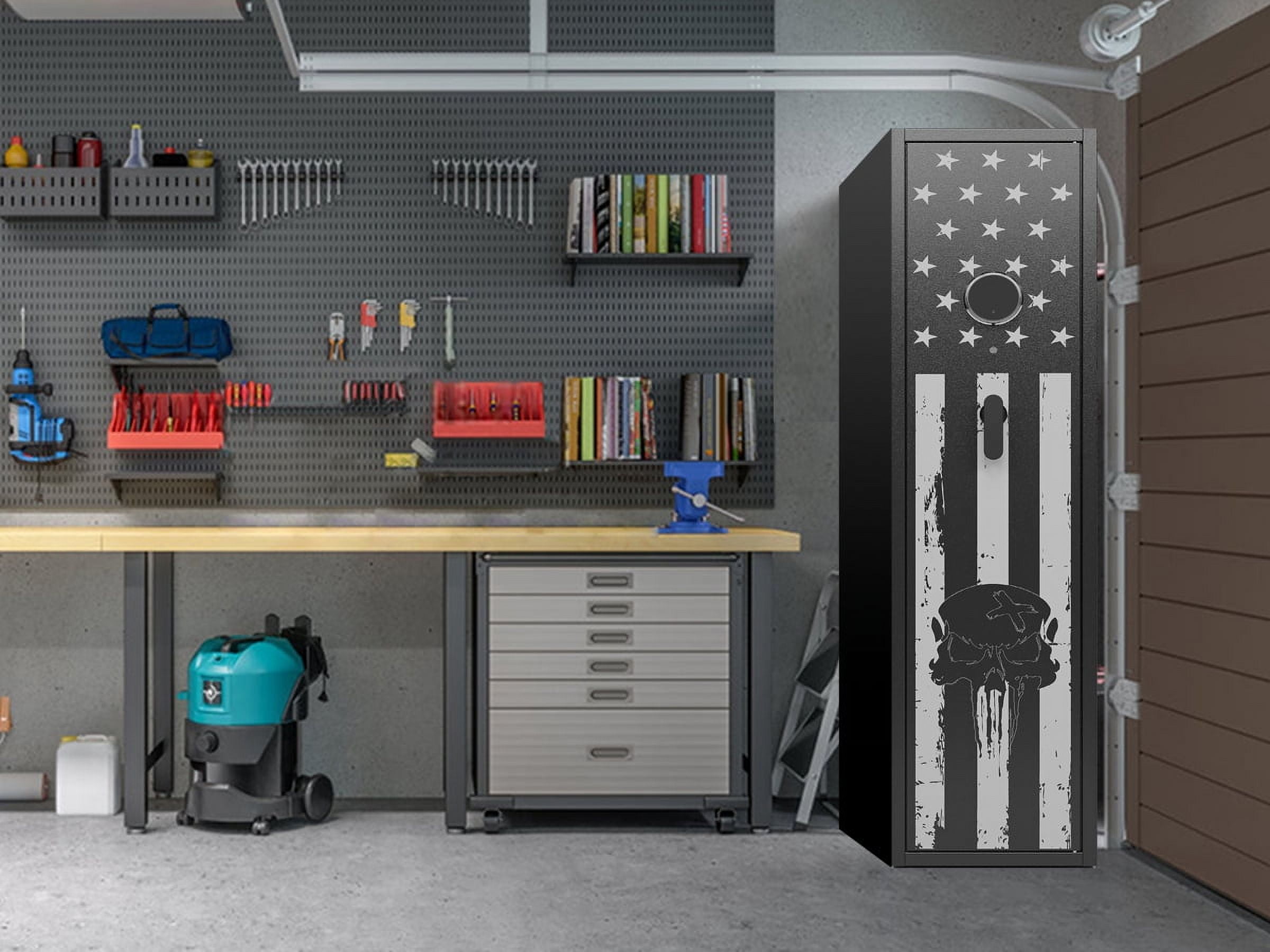 KAER 8-10 Gun Safe, Large Assembled Rifle Safe, Gun Cabinet with Removable Shelf and Pistol Rack