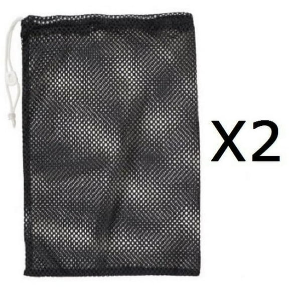 Champion 24"x36" Mesh Ball Laundry Gear Drawstring Bag Cord Lock & ID (2 Pack)