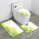 thumbnail image 1 of ABPHQTO Naturaleza del vector Juego de alfombras de baño de 3 piezas Alfombra de baño Alfombra de contorno y tapa de inodoro, 1 of 2