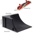 thumbnail image 2 of Mini Rampe de Planche à Roulettes et Ensemble d'Accessoires, Kit de Rampe de Skate Park Deck Truck, 2 of 5
