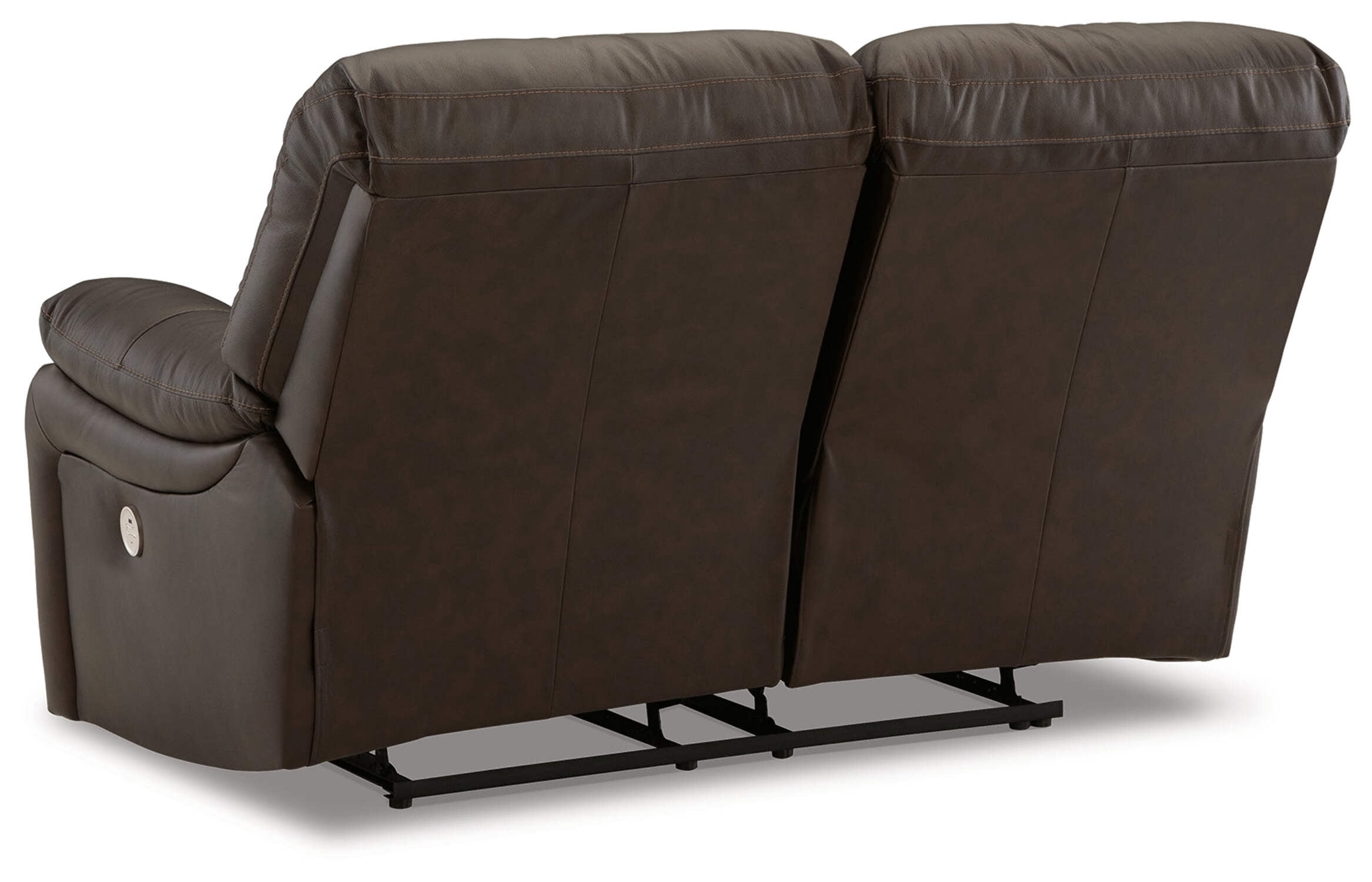 Signature Design by Ashley Leesworth Brown Power Reclining Loveseat