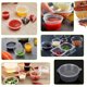 thumbnail image 3 of Contenedor de 100 Uds. Contenedor de almacenamiento de limo, tapa adjunta, taza para condimentos y salsa desechable, 3 of 4