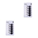 thumbnail image 1 of Moyic 10 ganchos adhesivos para pared: elegante, fuerte capacidad de carga, fácil instalación, gancho autoadhesivo, negro y blanco. Negro+Blanco 2piezas, 1 of 6