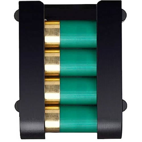 Safariland 085122 Holds 4 shells, Black Hard Plastic by SAFARILAND LTD INC