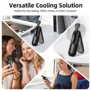 Portable Fan Handheld Fans Mini Fan Personal Folding Fans Rechargeable Travel Fan Summer Black