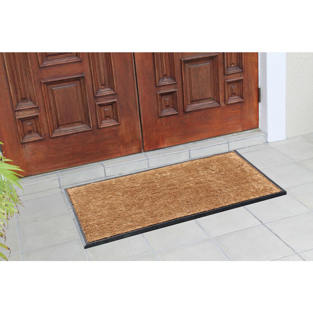 A1HC First Impression 30 in. x 48 in. Rubber and Coir Molded Double Door Mat