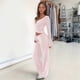 thumbnail image 5 of Top de Pilates para Mujer, Top de Yoga, Top de Ballet con Cuello en V, Larga, para Entrenamiento, Balletcore, Chica Limpia. Rosa L, 5 of 9