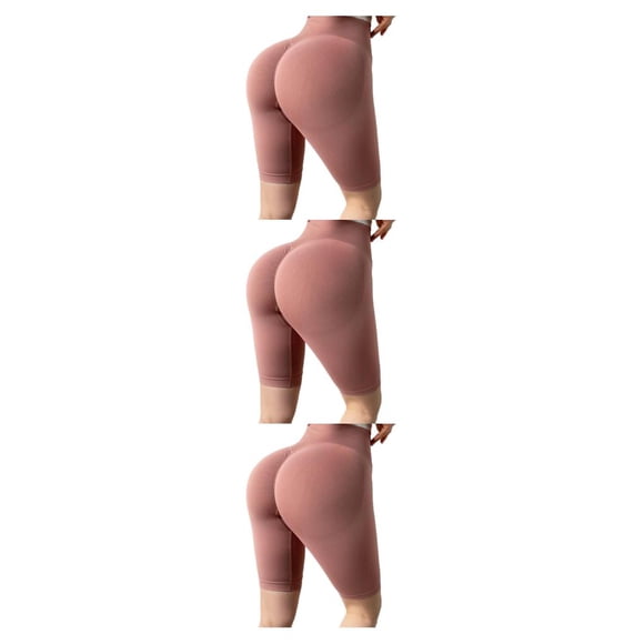 Qarigey Gimnasio Verano Mujeres Yoga Shorts Niñas Correr Entrenamiento Fitness Cintura alta Levantamiento de glúteos Deportes Pantalones Type1 NO1