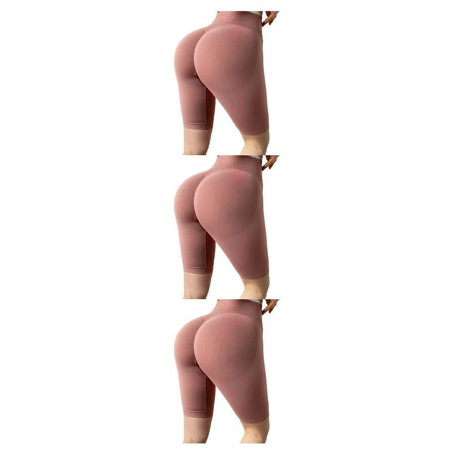 Qarigey Gimnasio Verano Mujeres Yoga Shorts Niñas Correr Entrenamiento Fitness Cintura alta Levantamiento de glúteos Deportes Pantalones Type1 NO1
