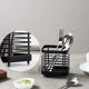 thumbnail image 4 of Tendedero para una limpieza fácil, organizador de encimera de cocina de acero inoxidable con diseño ventilado, patas de apoyo a prueba de óxido y antideslizantes para almacenamiento de cubiertos de, 4 of 6