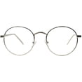 thumbnail image 2 of Round Sunglasses - (71) Silver Frame / Clear Lens, 2 of 3