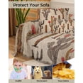 thumbnail image 4 of Cactus Flowers Sofa Couch Covers for 3 Cushion Couch,Washable L Shape Sectional Sofa Covers for Loverseat/Pet/Kid,Rustic Chic Old Tropical Fruit Watercolor Slipcover Throw Blanket Futon Cover 71x134, 4 of 8